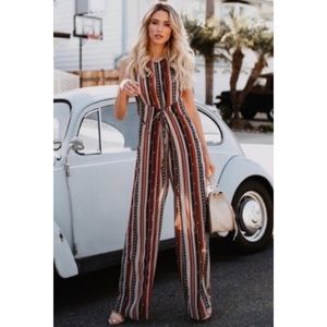 Lorena Printed Jumpsuit - small